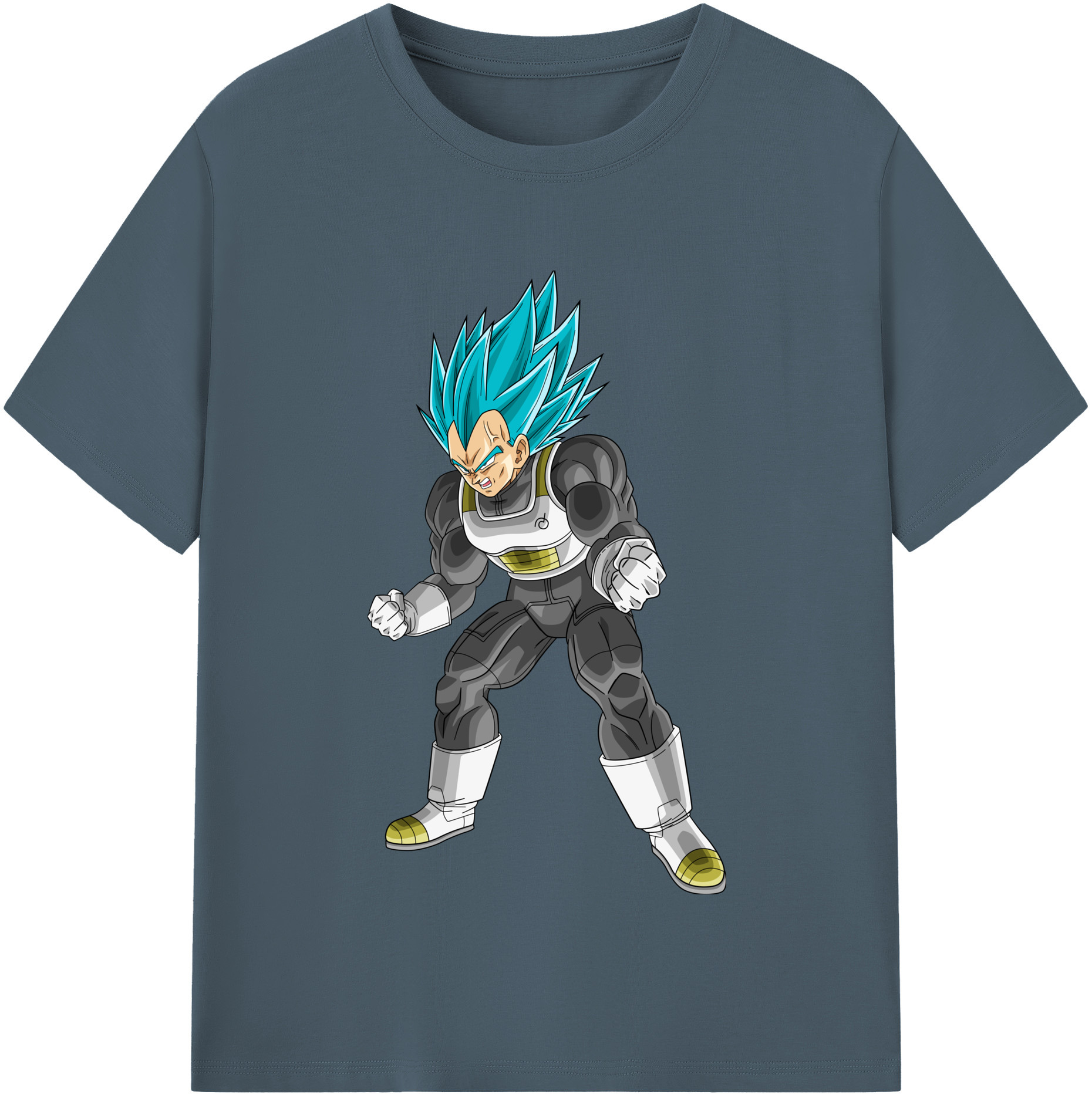 （画像用） ドラゴンボール ベジータ四世（Bejīta Yonsei）DRAGON BALL Vegeta IV 綿100％半袖Tシャツ（フロントプリント）